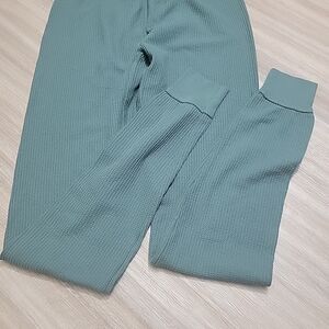 FRUIT of the LOOM Womens S/Ch (4-6) Waffle Thermal Bottoms Pants Green